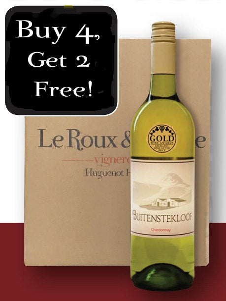Buitenstekloof Chardonnay 2014 -  Buy 4, Get 2 Free!